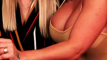 Bigtitted CFNM babes jerking off lover videos