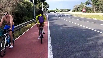 Public Nudity Up-Skirt, No Panties Bike Ride videos