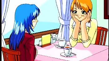 Blue haired japanese anime teen videos