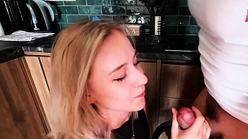 Cute German blonde amateur teen fucks in the kitchen videos