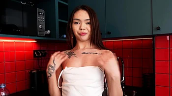 Neighbor's daughter services my hard meat pole videos