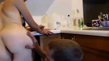 Amateur Couple's Kitchen Antics videos