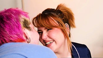 Huge clit licked and massaged during lesbian sex videos