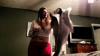 Big-Titted Brunette Stepmom in BDSM Solo Webcam Show videos