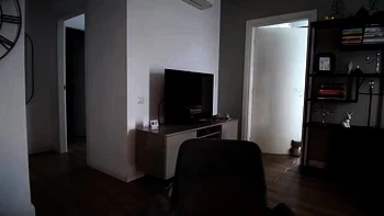 Busty curly brunette with big boobs fucks on couch videos