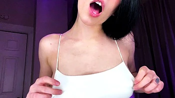 Busty curly brunette with big boobs fucks on couch videos