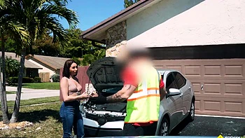 Slay Kay - Fucks In Her Boyfriends Backyard To Get Her Car videos