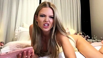 Blonde teen Sierras first erotic masturbation video videos