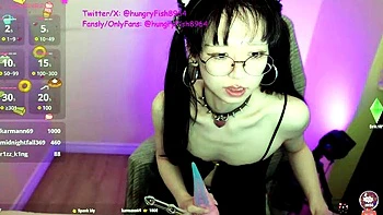 Japanese teen has her holes toyed qith videos