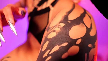 Trashy blonde babe in stockings videos