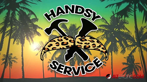 Curvy babe Samantha Mack calls up the handyman videos