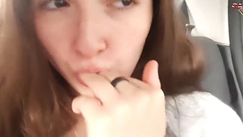 Horny Teen 18+ Masturbates In Real Public Uber videos
