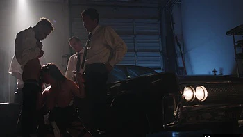 Manuel Ferrara and Angela White in a hot garage threesome videos