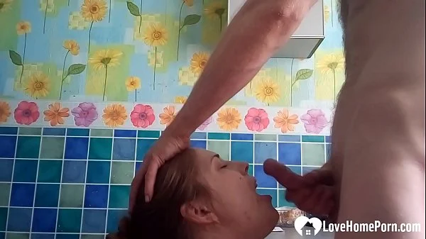 Stepdad fucks a horny brunette in the mouth videos