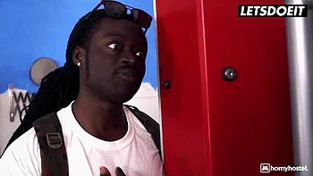 HORNY HOSTEL - Eveline Dellai Surprises Pervert Roommate With Hot Anal Sex: Porn videos