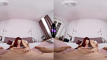 Skinny teen Sirena Milano rides cock in steamy vr sex videos