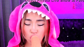 Ahegao teen Aleja really enjoys sucking all the way down videos