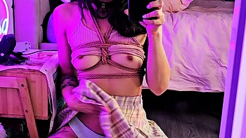 Hot brunette amateur MILF rides hubbys cock videos