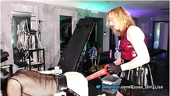 Lucky Boy In Double Femdom Anal Dildo Stretching Our Lucky Submissive Boy Until He Can Take No More videos