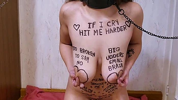 Busty brunette bitch with big boobs videos