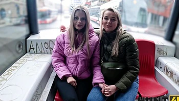 Blonde beauty Nikky Dream and her friend in a hot threesome with Stanley Johnson videos