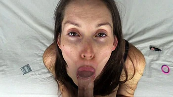 Brunette slut pov blowjob in close up HD videos