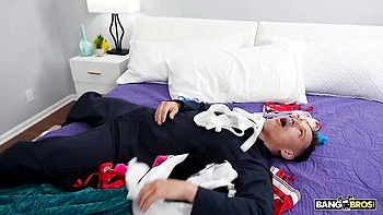 Oiled hottie with nice bottom Brandy Salazar impaled by fat cock videos