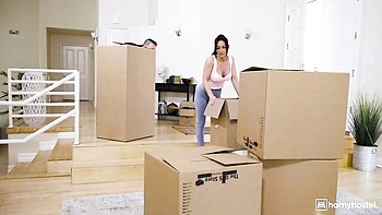 Gorgeous busty brunette Jennifer White rammed in her hairy pussy videos