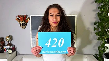 Good curly-haired model Stefani Jameson rammed on the casting videos