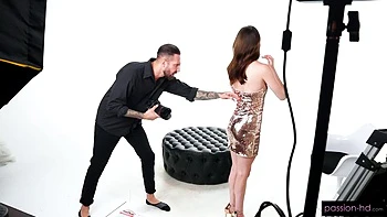 Brown-haired hottie Tess Thompson penetrated by massive boner videos