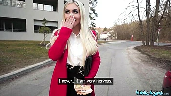 Outdoor sex for money with a gorgeous blonde babe Carla Boom videos