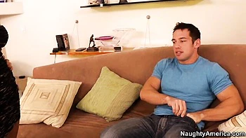 Stunning silicone tits doll Lezley Zen is jumping on a long wiener videos