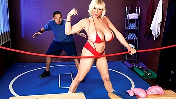 Impressive busty blonde Shelly is enjoying jumping on a big dick videos