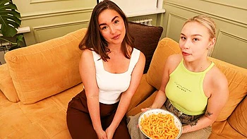 Hazel Grace and Sara Bork both enjoy lesbian pussy-licking videos