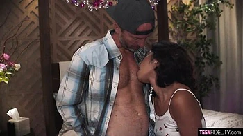 Good sex in the cowgirl pose with a gorgeous brunette Hazel Heart videos