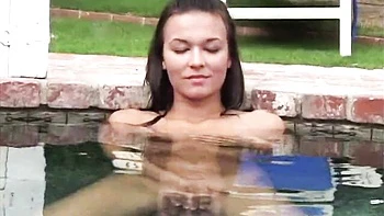 Outdoor solo masturbation with a long-legged brunette Crissy Moon videos