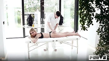 Good doggy style fuck with a long-legged blonde babe Zlata Shine videos