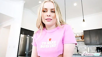 Rough fuck in the missionary pose with a hot blonde Haley Spades videos