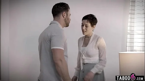 Husband fucking the MILF care taker of disable wife right next to her videos