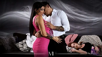 Romi Rain and Victor Ray are fucking on the couch with love videos