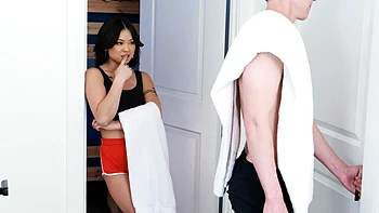 Asian teen with round ass Lulu Chu fucked in the missionary pose videos