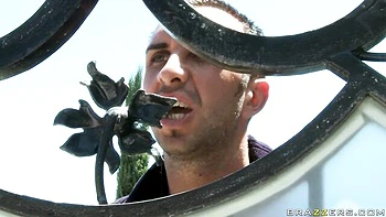 Flexible brunette Andy San Dimas nicely jumps on a huge boner videos