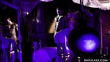 Candee Licious and Dina Joy are fucking with a shared lover videos