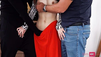 Awesome double penetration with a long-legged girlfriend Baby Doll videos