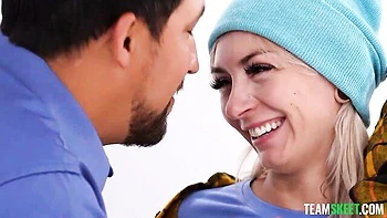 Spicy as fuck blonde Chloe Temple feels a long cock in her shaved pussy videos