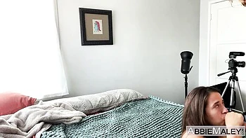 An awesome doggy style fuck with a long-legged brunette Abbie Maley videos