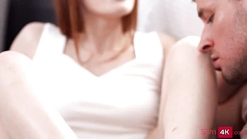 Lusty redhead chick Luna Rishi feels a good cock in her shaved pussy videos