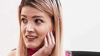 Big-boobed Asian chick Nicole Doshi gets pleasure from anal videos