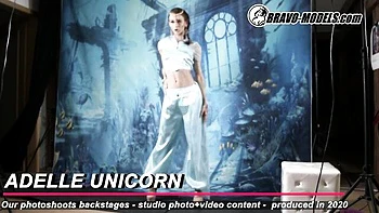 Explosive Adelle Unicorn and Adelle - bravomodels smut - Bravo Models videos