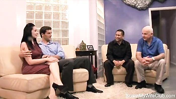 Lady's cumshots scene by Screw My Wife Club videos